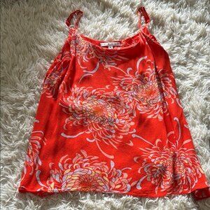 Cabi Floral Rayon Tank, size S.